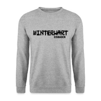 Eisbader winterschwimmen winterhart Eisschwimmen - Unisex Pullover - Weißgrau meliert - Vorne - Alina (178cm) & Michal (187cm)