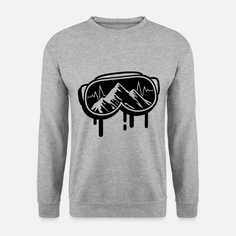 lunettes de ski pulse - Sweat-shirt Unisexe - gris chiné