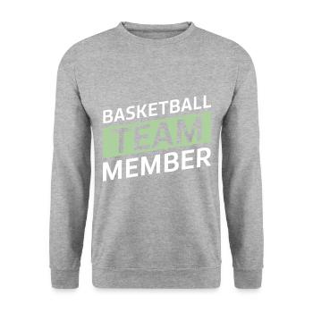 Équipe de basket-ball - Sweat-shirt Unisexe - gris chiné - Devant - Alina (178cm) & Michal (187cm)