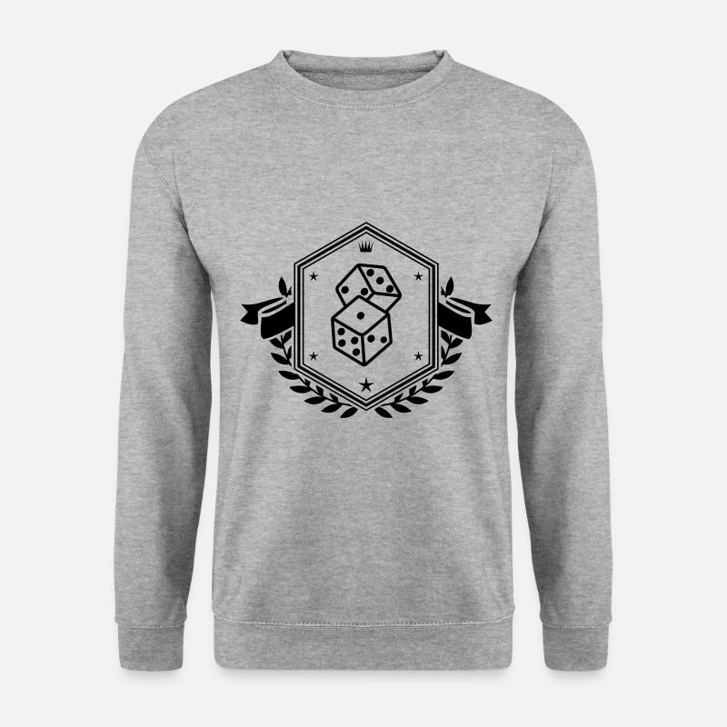 Dice Symbol - Unisex Sweatshirt - salt & pepper