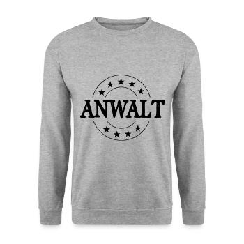 Anwalt Beruf - Unisex Pullover - Weißgrau meliert - Vorne - Alina (178cm) & Michal (187cm)