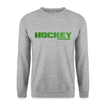 Field hockey Hockey artificial turf for hockey players - Unisex Sweatshirt - salt & pepper - Front - Alina (178cm) & Michal (187cm)