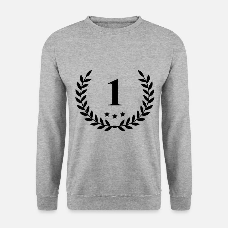 1 number wreath - Unisex Sweatshirt - salt & pepper