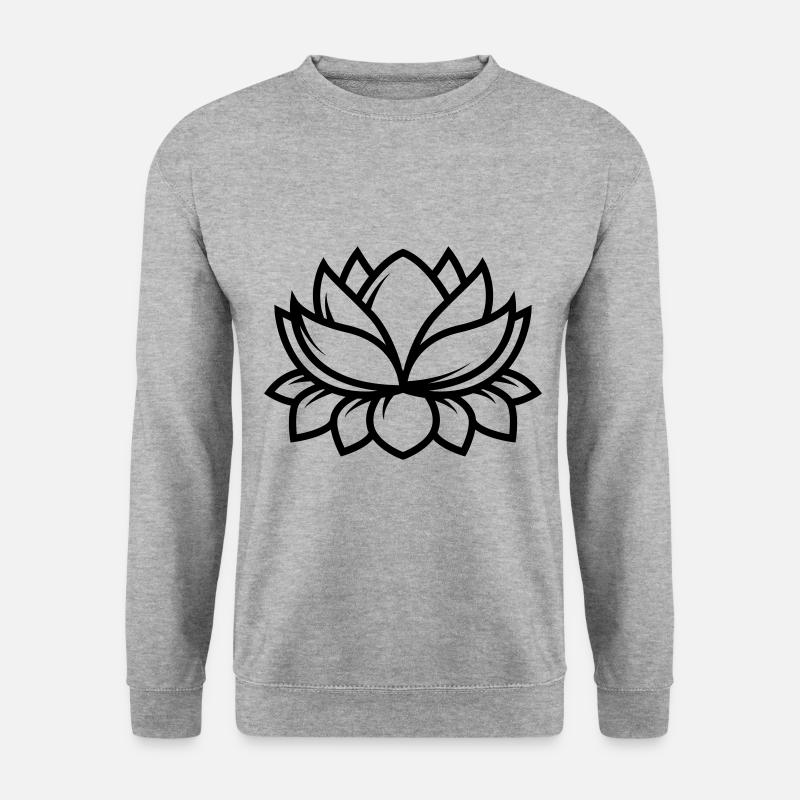 See rose - Unisex Pullover - Weißgrau meliert