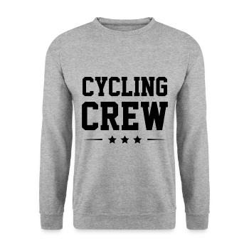 Cycling Crew - Unisex Sweatshirt - salt & pepper - Front - Alina (178cm) & Michal (187cm)
