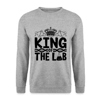 Laboratory Technician Biology Chemistry Laboratory Gift Idea - Unisex Sweatshirt - salt & pepper - Front - Alina (178cm) & Michal (187cm)