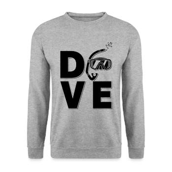 Freitaucher Freitauchen Apnoe Tauchen Geschenkidee - Unisex Pullover - Weißgrau meliert - Vorne - Alina (178cm) & Michal (187cm)