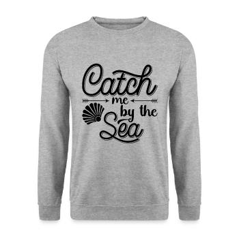 Freitaucher Apnoe Tauchen Freitauchen Geschenkidee - Unisex Pullover - Weißgrau meliert - Vorne - Alina (178cm) & Michal (187cm)