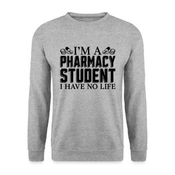 Pharmacy Technician Pharmacy Technician Gift Idea - Unisex Sweatshirt - salt & pepper - Front - Alina (178cm) & Michal (187cm)