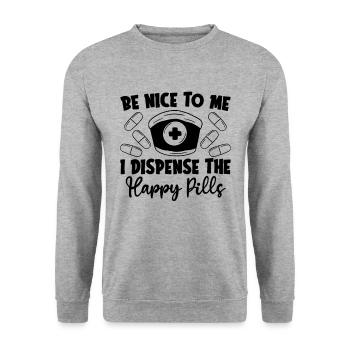 Pharmacy Technician Pharmacy Technician Gift Idea - Unisex Sweatshirt - salt & pepper - Front - Alina (178cm) & Michal (187cm)