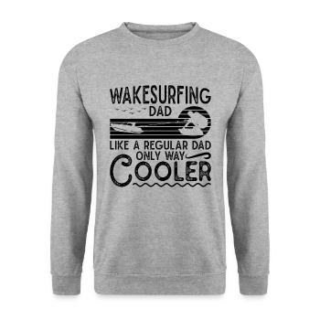Wakeboard Wakeboard Wakeboarder Idée cadeau - Sweat-shirt Unisexe - gris chiné - Devant - Alina (178cm) & Michal (187cm)
