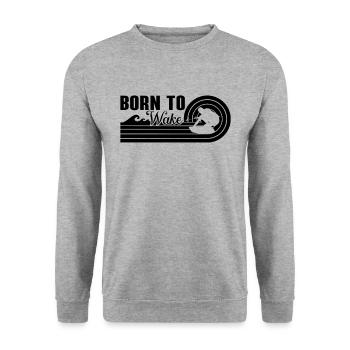 Wakeboard Wakeboarder Wakeboarding Idée Cadeau - Sweat-shirt Unisexe - gris chiné - Devant - Alina (178cm) & Michal (187cm)