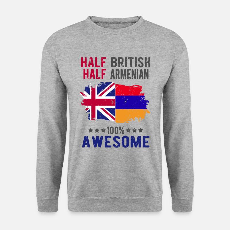 Half British Half Armenian - Unisex Sweatshirt - salt & pepper
