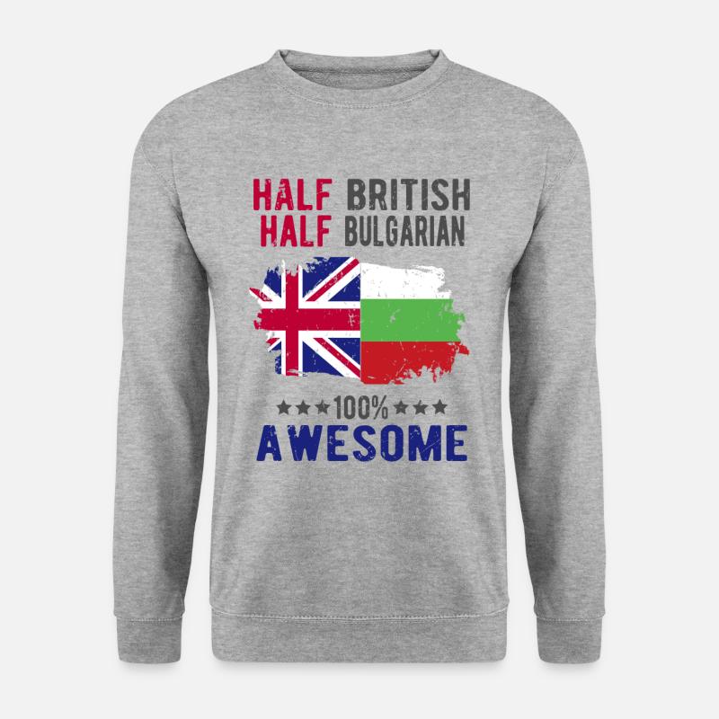 Half British Half Bulgarian - Unisex Sweatshirt - salt & pepper
