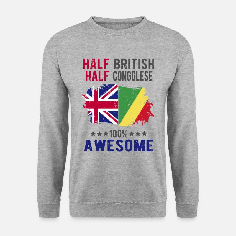 Half British Half Congolese - Unisex Sweatshirt - salt & pepper