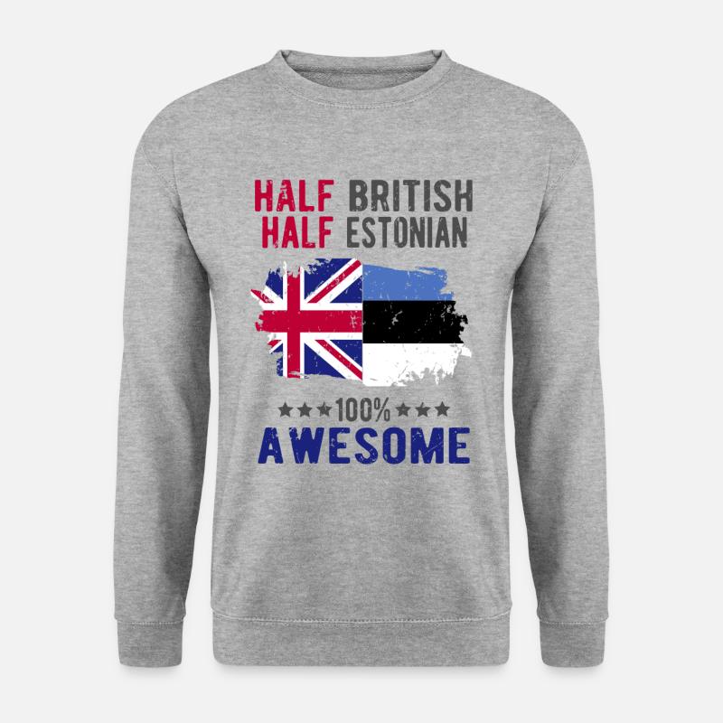 Half British Half Estonian - Unisex Sweatshirt - salt & pepper