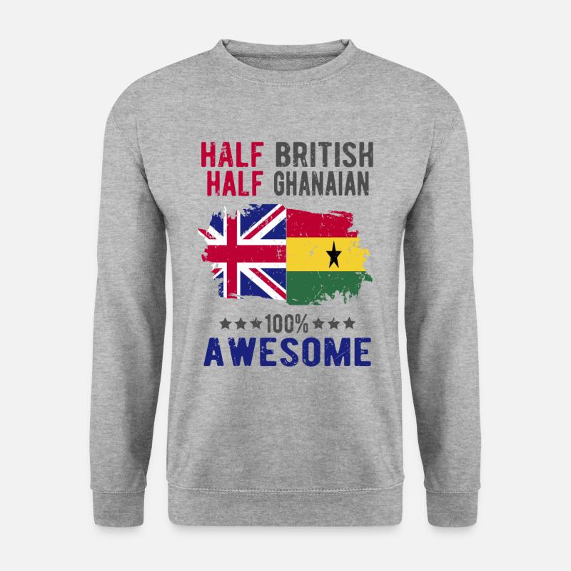 Half British Half Ghanese - Unisex Sweatshirt - salt & pepper
