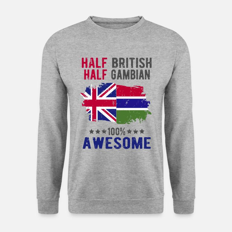 Half British Half Gambian - Unisex Sweatshirt - salt & pepper