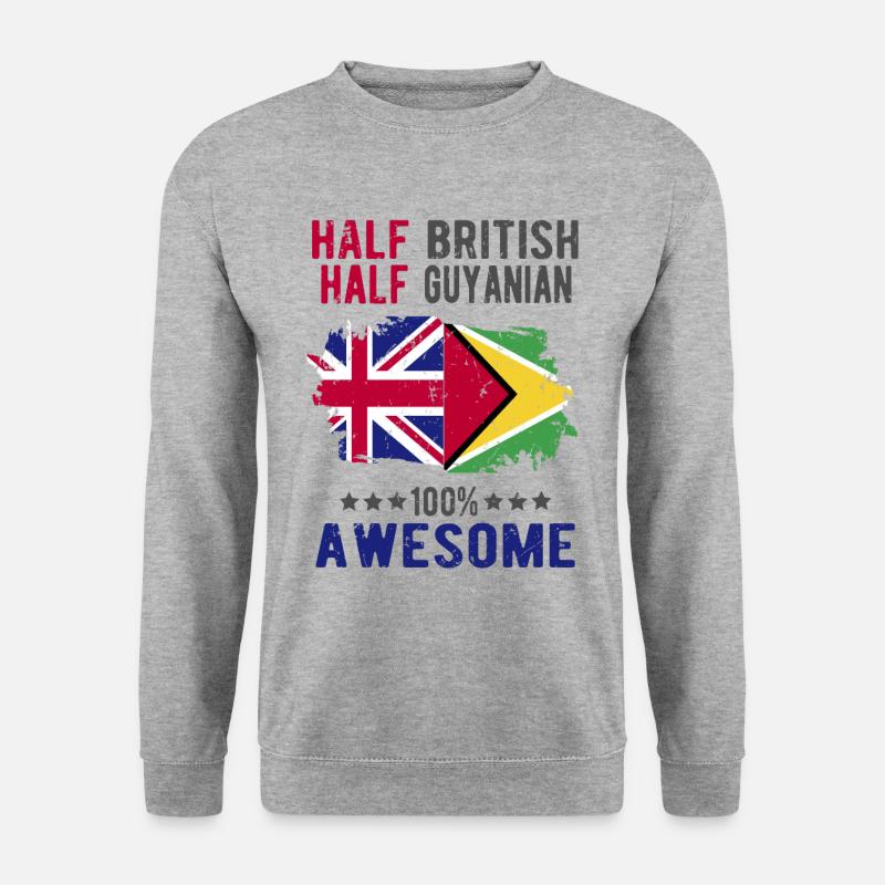 Half British Half Guyanese - Unisex Sweatshirt - salt & pepper