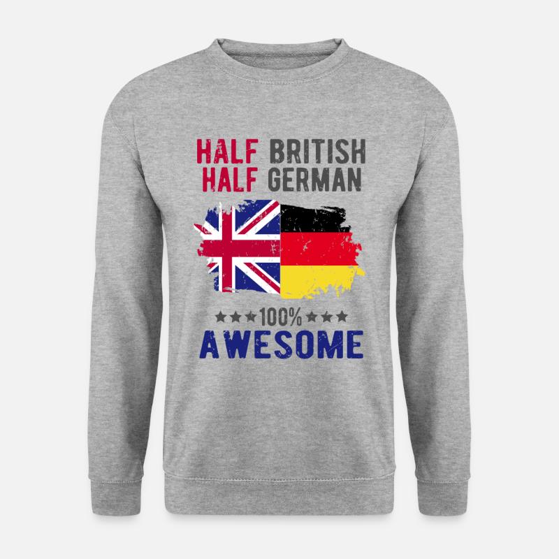 Half British Half German - Unisex Sweatshirt - salt & pepper