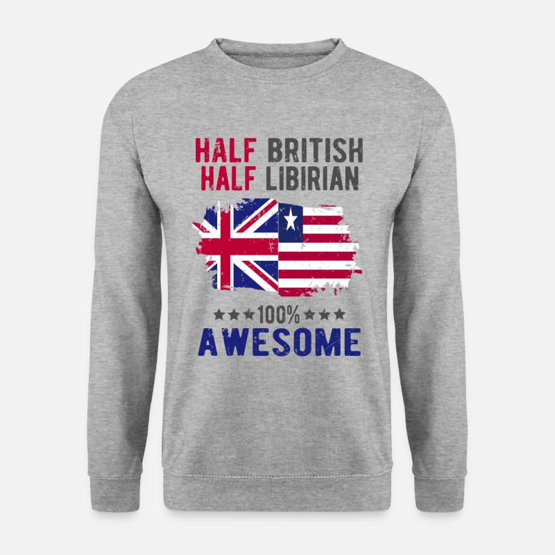 Half British Half Libyan - Unisex Sweatshirt - salt & pepper