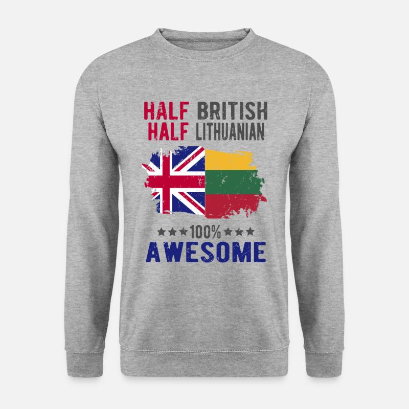 Half British Half Lithuanian - Unisex Sweatshirt - salt & pepper