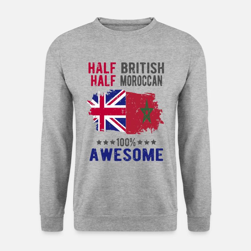 Half British Half Moroccan - Unisex Sweatshirt - salt & pepper