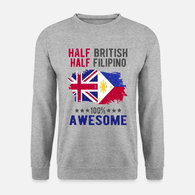 Half British Half Filipino - Unisex Sweatshirt - salt & pepper