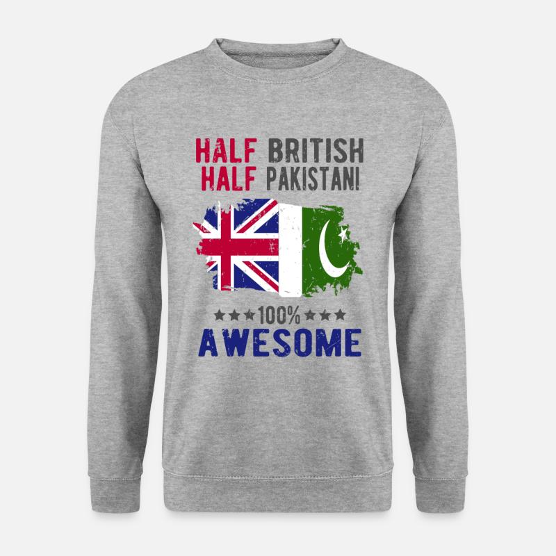 Half British Half Pakistanis - Unisex Sweatshirt - salt & pepper
