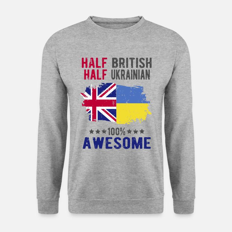 Half British Half Ukrainian - Unisex Sweatshirt - salt & pepper