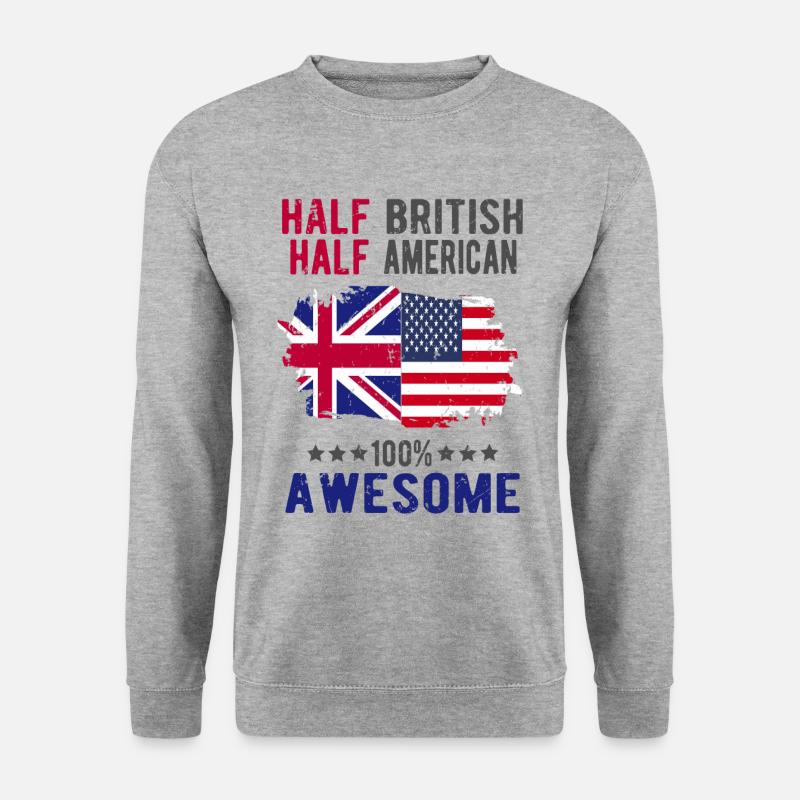 Half British Half British - Unisex Sweatshirt - salt & pepper
