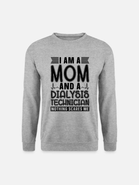 Dialysetechniker Dialyse Nephrologie Geschenkidee - Unisex Pullover - Weißgrau meliert