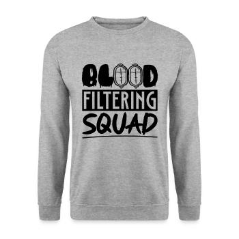 Dialyse Néphrologie Dialyse Technicien Idée Cadeau - Sweat-shirt Unisexe - gris chiné - Devant - Alina (178cm) & Michal (187cm)