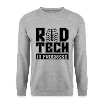Radiology X-ray Technician X-ray Gift Idea - Unisex Sweatshirt - salt & pepper - Front - Alina (178cm) & Michal (187cm)