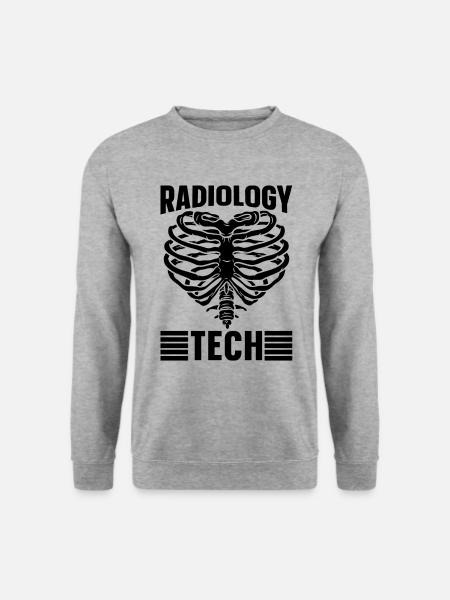 Radiologie Rad Techs Röntgentechniker Geschenkidee - Unisex Pullover - Weißgrau meliert