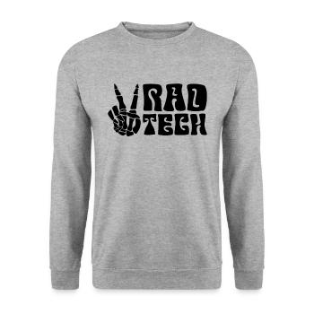 Technicien en radiologie Rad Tech Idée cadeau - Sweat-shirt Unisexe - gris chiné - Devant - Alina (178cm) & Michal (187cm)