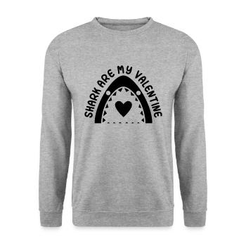 Apnoe Tauchen Freitaucher Freitauchen Geschenkidee - Unisex Pullover - Weißgrau meliert - Vorne - Alina (178cm) & Michal (187cm)