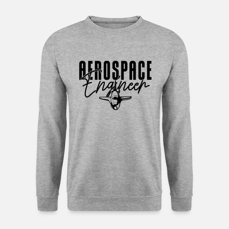 Aerospace Engineer Rocket Science Engineering - Unisex Pullover - Weißgrau meliert