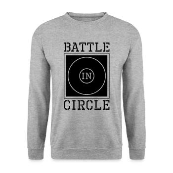 Battle In Circle Catch Wrestling Wrestler Fight - Unisex Sweatshirt - salt & pepper - Front - Alina (178cm) & Michal (187cm)