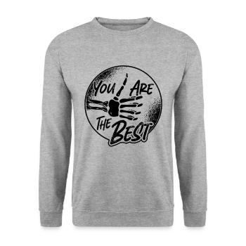Vous êtes le meilleur radiologue radiologie X-Ray Tech - Sweat-shirt Unisexe - gris chiné - Devant - Alina (178cm) & Michal (187cm)