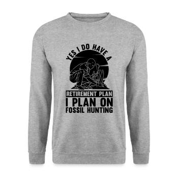 Oui, j’ai un archéologue de fouilles archéologiques - Sweat-shirt Unisexe - gris chiné - Devant - Alina (178cm) & Michal (187cm)