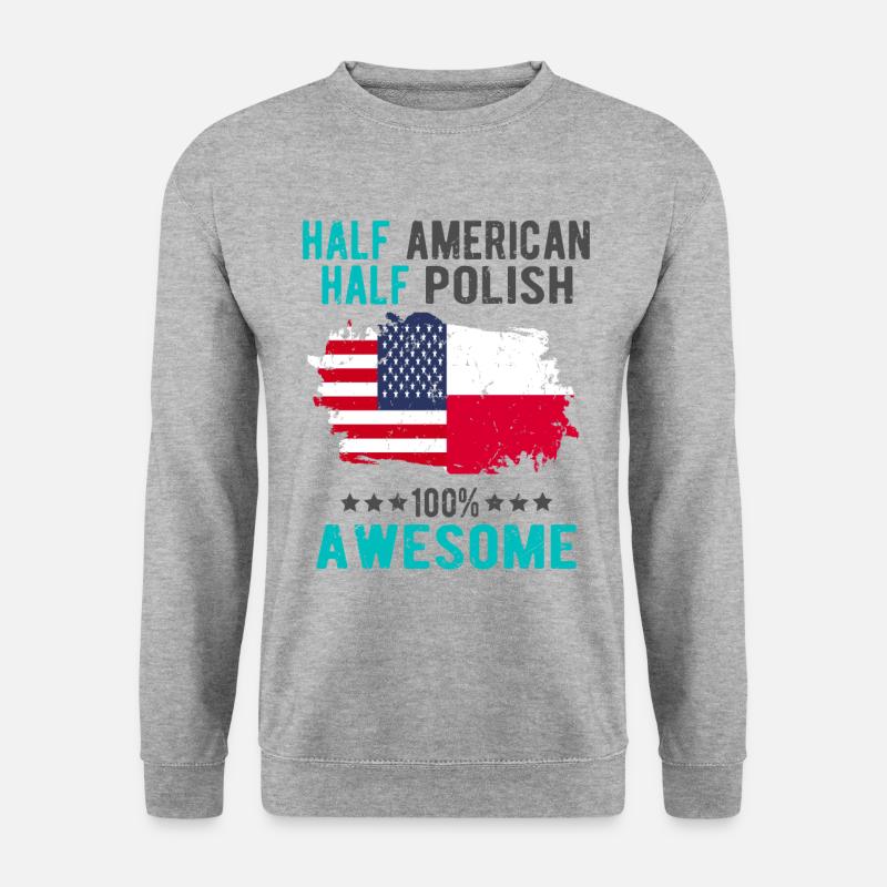 Half American Half Singaporean - Unisex Sweatshirt - salt & pepper