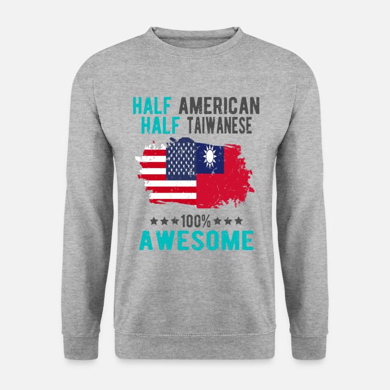 Half American Half Taiwanese - Unisex Sweatshirt - salt & pepper