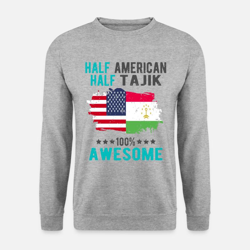 Half American Half Tajiks - Unisex Sweatshirt - salt & pepper