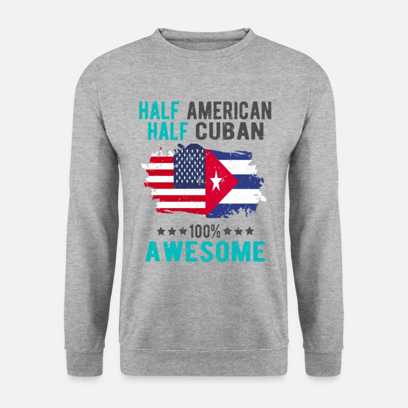 Half American Half Cuban - Unisex Sweatshirt - salt & pepper