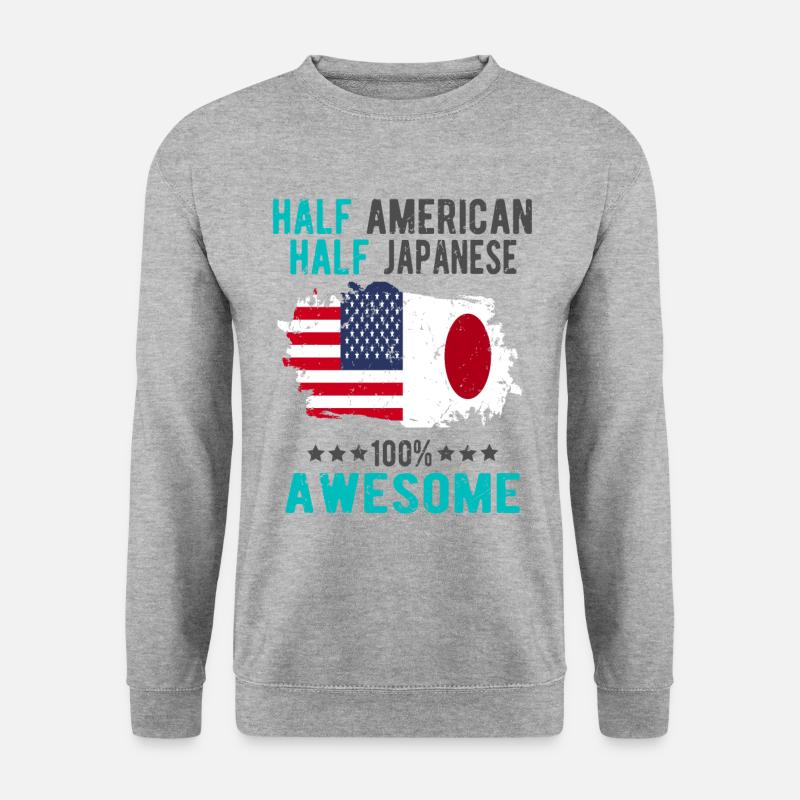 Half American Half Japanese - Unisex Sweatshirt - salt & pepper
