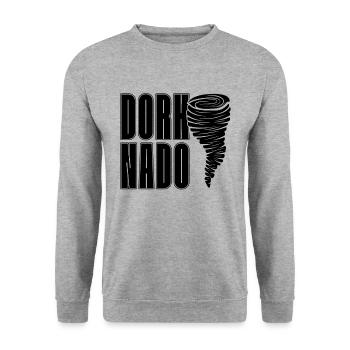 Dorknado Tornadoes Natural Disaster Tornado Chaser - Unisex Sweatshirt - salt & pepper - Front - Alina (178cm) & Michal (187cm)