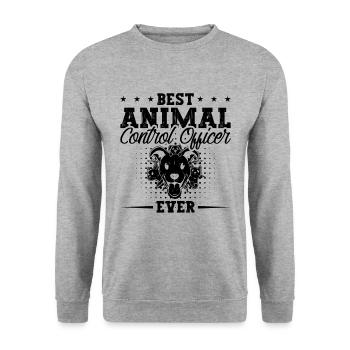 Best Animal Control Dog Catcher Animal Officer - Unisex Sweatshirt - salt & pepper - Front - Alina (178cm) & Michal (187cm)