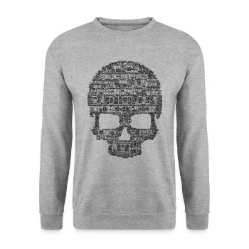 Radiology Skull Shape Radiography X-ray Technician - Unisex Pullover - Weißgrau meliert - Vorne - Alina (178cm) & Michal (187cm)