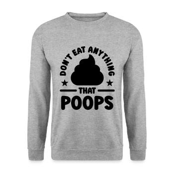 Ne mangez rien Manger sainement Amoureux du régime végétalien - Sweat-shirt Unisexe - gris chiné - Devant - Alina (178cm) & Michal (187cm)